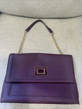 STIVE MADDEN Elegant Women's Purple Chain-Handle Shoulder Bag